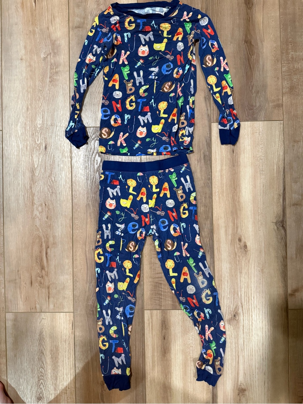 Little Sleepies Navy Alphabet & Character Pajama Set